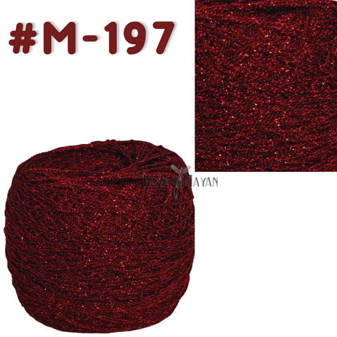 Red 100g Crystal Glitter Crochet Mexican Yarn Hilo Estambre Cristal #M-197