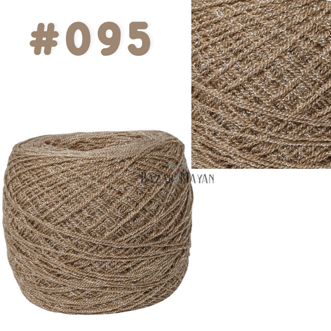 Natural- 100g Crystal Crochet Mexican Yarn Thread -Hilo Estambre Cristal #043