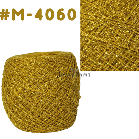 Yellow 100g Crystal Glitter Crochet Mexican Yarn Hilo Estambre Cristal Brillo #M-4060