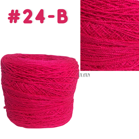 Pink 100g Crystal Crochet Mexican Yarn Thread -Hilo Estambre Cristal #24-B