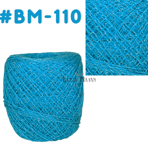 Blue 100g Crystal Crochet Mexican Yarn Thread -Hilo Estambre Cristal #BM-110