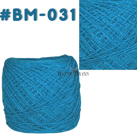 Blue 100g Crystal Crochet Mexican Yarn Thread -Hilo Estambre Cristal #BM-031