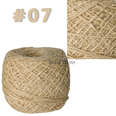 Natural 100g Brisa Crochet Mexican Yarn Thread - Hilo Estambre Brisa Tejer #07