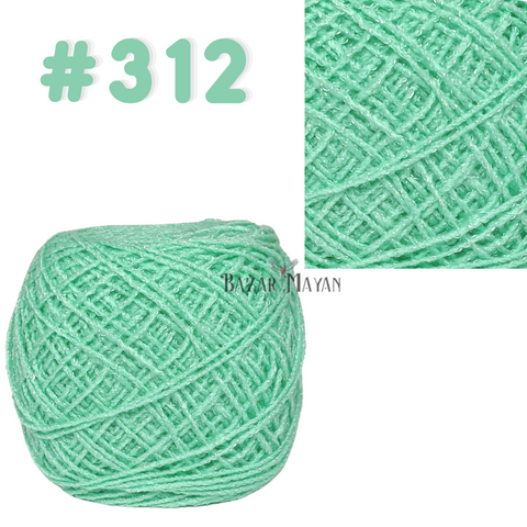 Green 100g Brisa Crochet Mexican Yarn Thread - Hilo Estambre Brisa Tejer #312