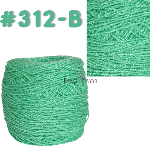 Green 100g Brisa Crochet Mexican Yarn Thread - Hilo Estambre Brisa Tejer #312-B
