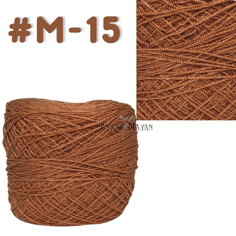 Brown 100g Crystal Crochet Mexican Yarn Thread -Hilo Estambre Cristal #M-15