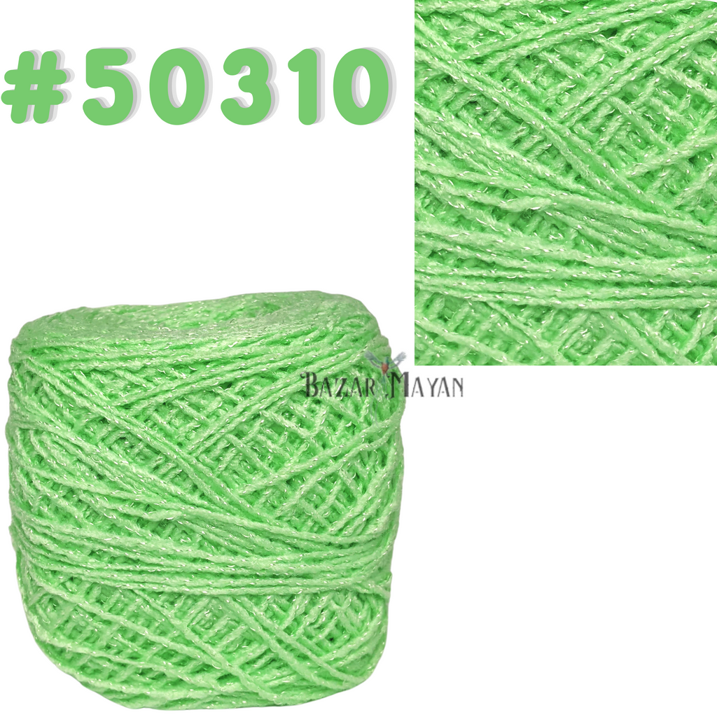 Green 100g Brisa Crochet Mexican Yarn Thread - Hilo Estambre Brisa Tejer #50310