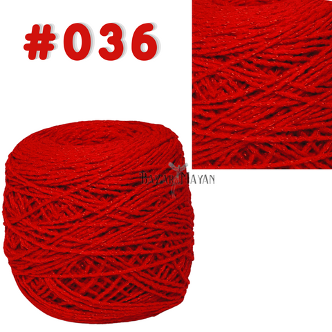 Red 100g Brisa Crochet Mexican Yarn Thread - Hilo Estambre Brisa Tejer #036
