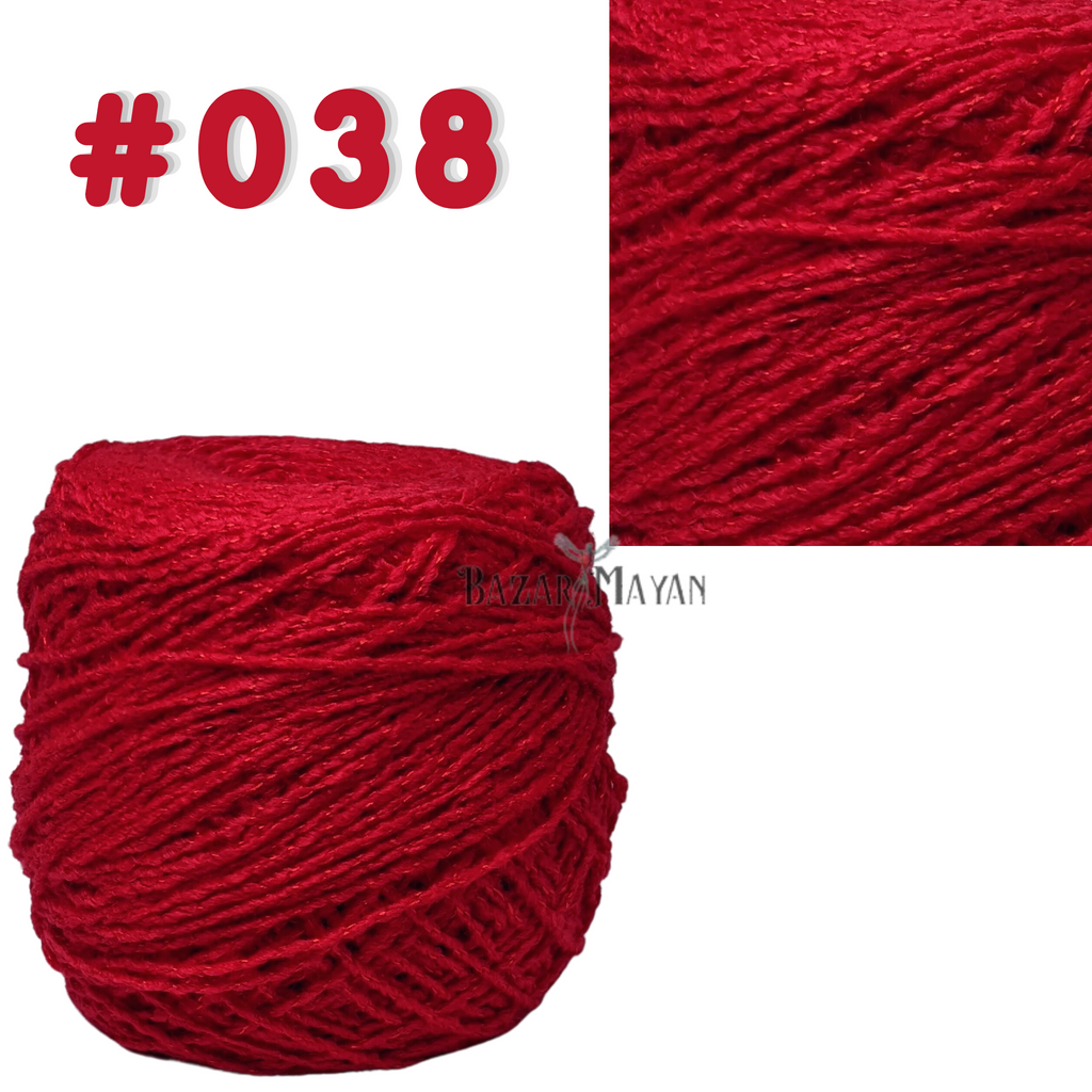 Red 100g Brisa Crochet Mexican Yarn Thread - Hilo Estambre Brisa Tejer #38