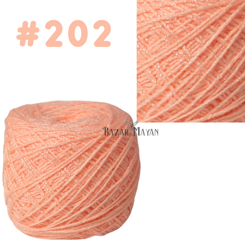 Orange 100g Brisa Crochet Mexican Yarn Thread - Hilo Estambre Brisa Tejer #202