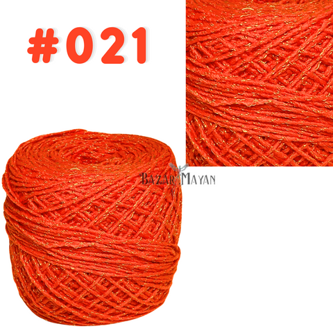 Orange 100g Brisa Crochet Mexican Yarn Thread - Hilo Estambre Brisa Tejer #021